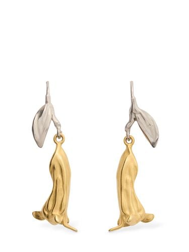 Flower Brass Earrings - MARNI - Modalova