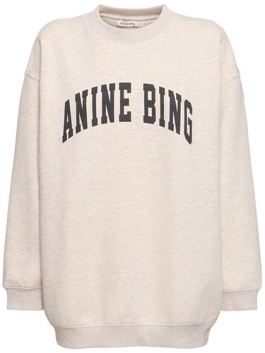 Tyler Logo Cotton Blend Sweatshirt - ANINE BING - Modalova