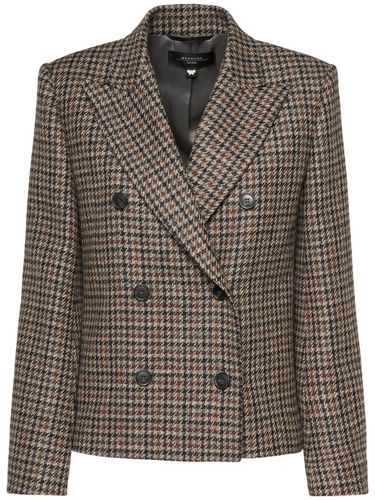 Nausica Wool Blend Houndstooth Blazer - WEEKEND MAX MARA - Modalova