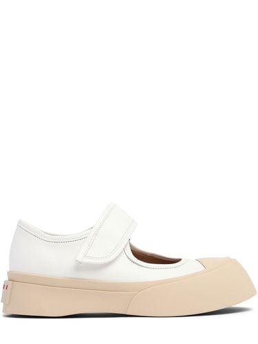 Mm Pablo Mary Jane Leather Shoes - MARNI - Modalova