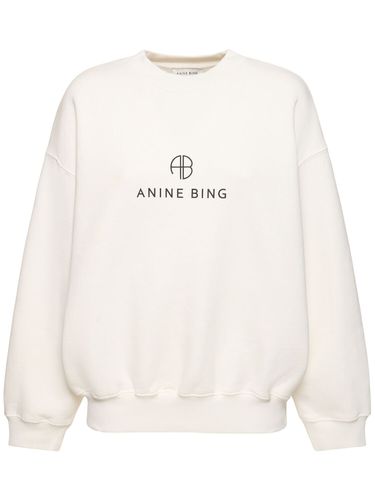 Jaci Monogram Cotton Blend Sweatshirt - ANINE BING - Modalova