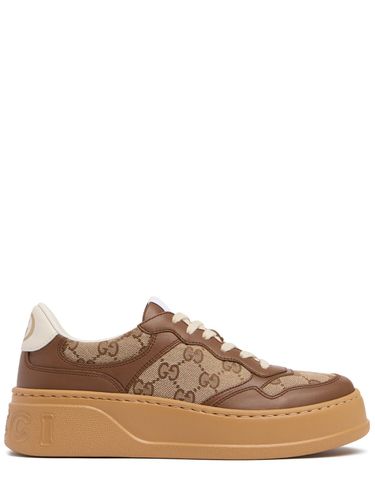 Mm Chunky B Canvas & Leather Sneakers - GUCCI - Modalova