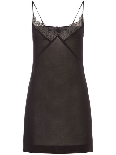 Wool Gauze Mini Dress - BLUMARINE - Modalova