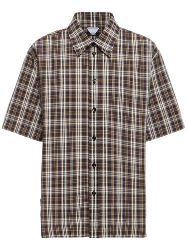 Checked Cotton Shirt - BOTTEGA VENETA - Modalova