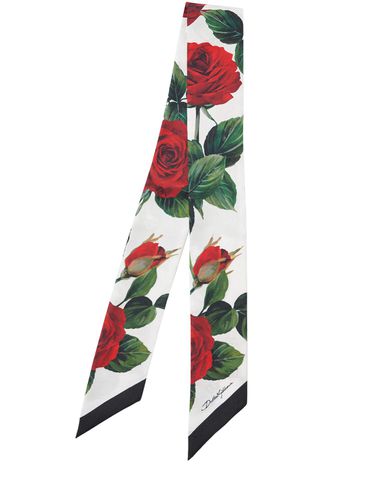 Printed Silk Bandeau Scarf - DOLCE & GABBANA - Modalova