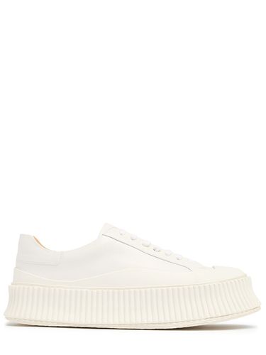 Mm Vulcanized Leather Sneakers - JIL SANDER - Modalova