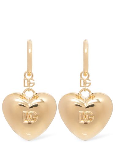 Logo Heart Earrings - DOLCE & GABBANA - Modalova