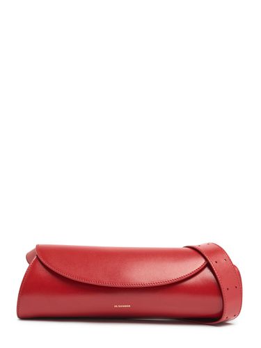 Small Cannolo Leather Shoulder Bag - JIL SANDER - Modalova