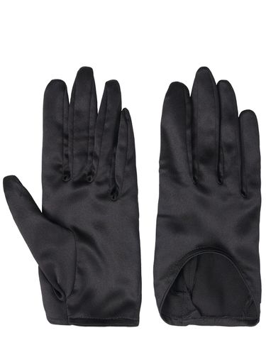 Silk Satin Short Gloves - DOLCE & GABBANA - Modalova