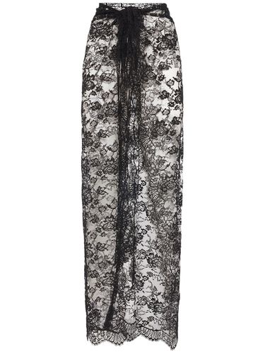 Chantilly Lace Long Skirt - DOLCE & GABBANA - Modalova