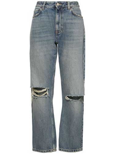 Buckle Loose Fit Denim Jeans - BALENCIAGA - Modalova