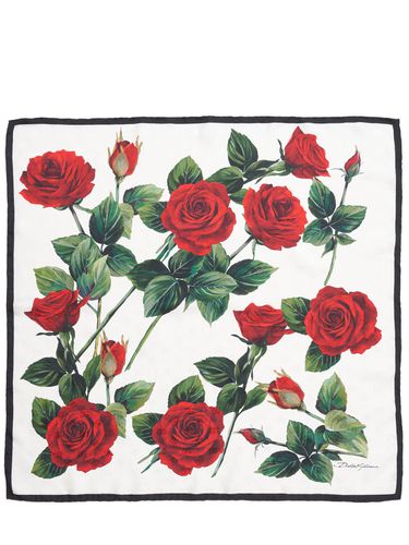 Printed Silk Jacquard Scarf - DOLCE & GABBANA - Modalova