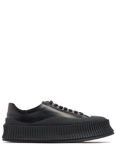 Mm Vulcanized Leather Sneakers - JIL SANDER - Modalova