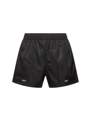 Off Stamp Tech Swim Shorts - OFF-WHITE - Modalova