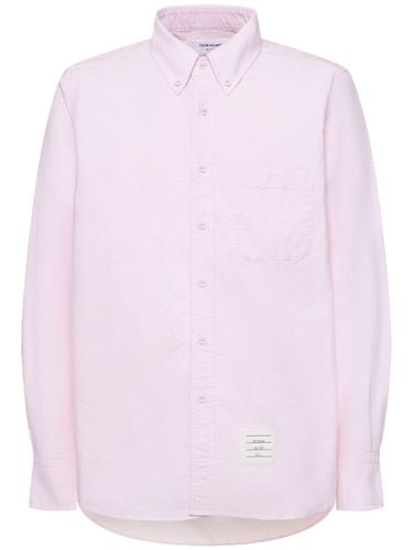 Straight Fit Button Down Shirt - THOM BROWNE - Modalova