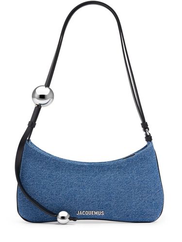 Le Bisou Perle Denim Shoulder Bag - JACQUEMUS - Modalova