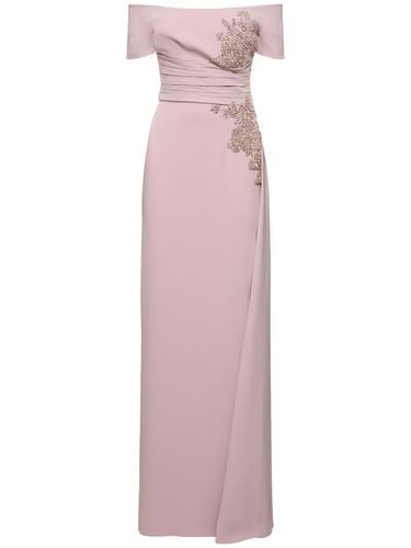 Embroidered Cady Long Dress - ZUHAIR MURAD - Modalova