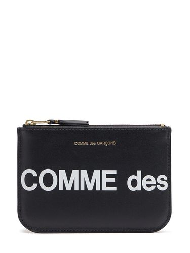 Huge Logo Leather Wallet - COMME DES GARÇONS WALLET - Modalova