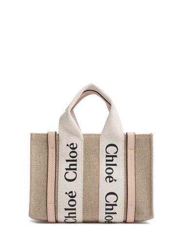 Mini Woody Canvas Top Handle Bag - CHLOÉ - Modalova