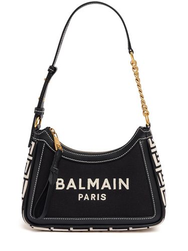 Bolso De Hombro B-army De Lona Y Piel - BALMAIN - Modalova