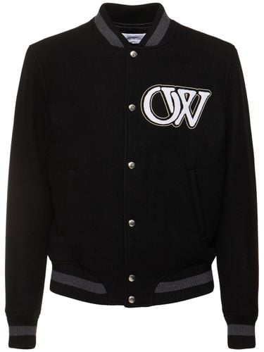 Bomberjacke Aus Wollmischung - OFF-WHITE - Modalova