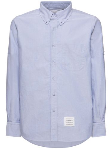 Straight Fit Button Down Shirt - THOM BROWNE - Modalova