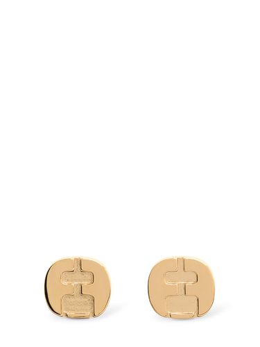 Ff Stud Earrings - FERRAGAMO - Modalova