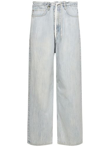 Baggy Cotton Denim Jeans - BALENCIAGA - Modalova