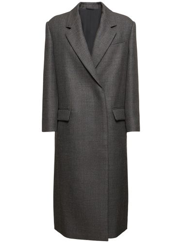 Wool Single Breast Midi Coat - BRUNELLO CUCINELLI - Modalova