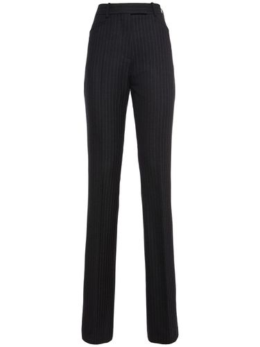 Pinstriped Cashmere Straight Pants - TOM FORD - Modalova