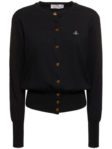 Bea Cotton & Cashmere Logo Knit Cardigan - VIVIENNE WESTWOOD - Modalova