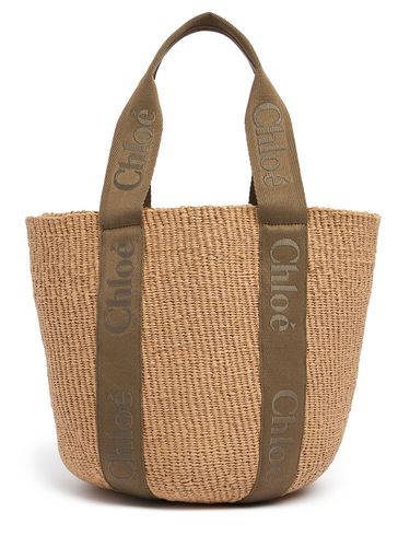 Large Woody Paper Tote Bag - CHLOÉ - Modalova