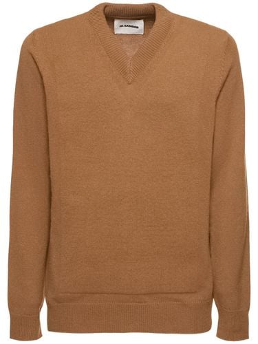 Wool Blend V Neck Sweater - JIL SANDER - Modalova