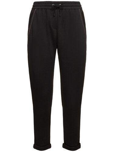 Cotton Blend Jersey Sweatpants - BRUNELLO CUCINELLI - Modalova