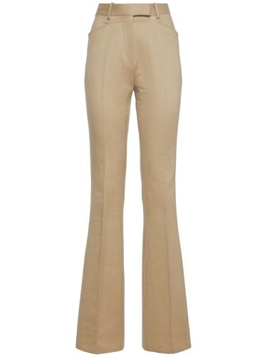 Tailored Cotton Moleskin Wide Pants - TOM FORD - Modalova