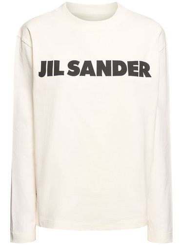 T-shirt Aus Baumwolljersey Mit Logodruck - JIL SANDER - Modalova