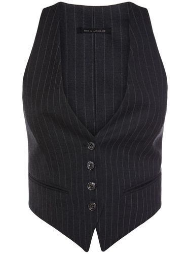 Pinstriped Wool Racerback Waistcoat - TOM FORD - Modalova