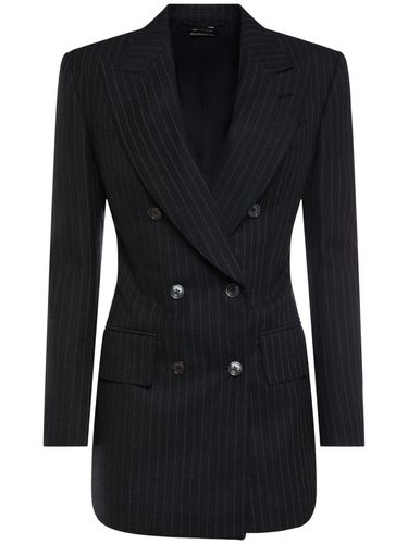 Pinstriped Wool Flannel Blazer - TOM FORD - Modalova