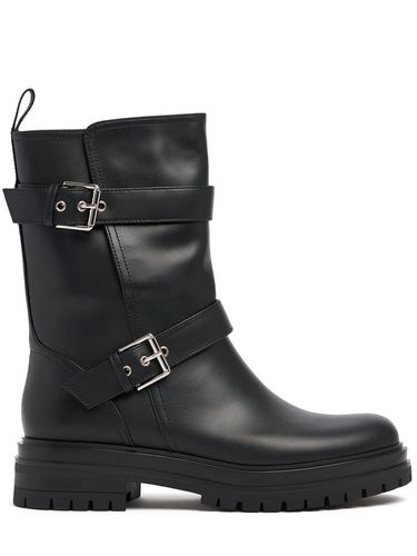 Mm Thiago Leather Biker Boots - GIANVITO ROSSI - Modalova