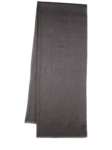 Laminated Cashmere Blend Scarf - BRUNELLO CUCINELLI - Modalova