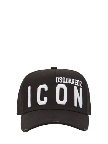 Be Icon Cotton Baseball Cap - DSQUARED2 - Modalova