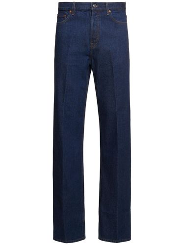 Washed Cotton Denim Loose Jeans - GUCCI - Modalova