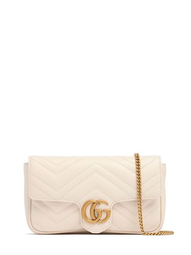 Mini Gg Marmont Leather Shoulder Bag - GUCCI - Modalova