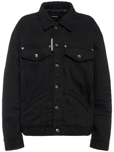 Black Bull Over Denim Jacket - DSQUARED2 - Modalova