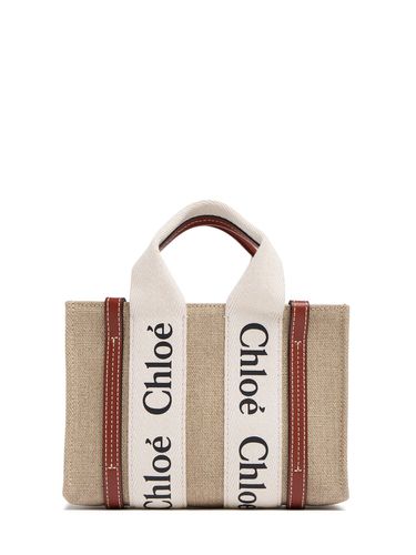 Mini Woody Canvas Top Handle Bag - CHLOÉ - Modalova