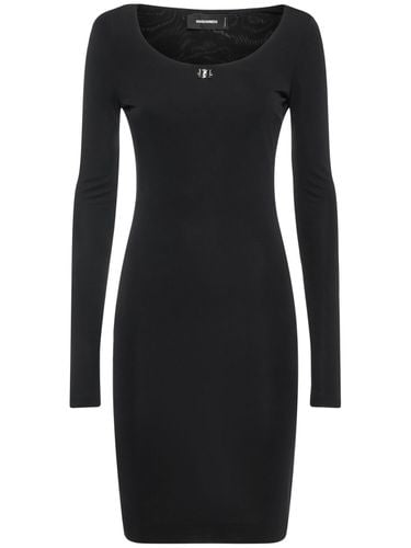 Viscose Jersey Crepe Short Dress - DSQUARED2 - Modalova