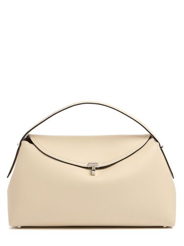 Bolso De Mano T-lock De Piel De Grano - TOTEME - Modalova