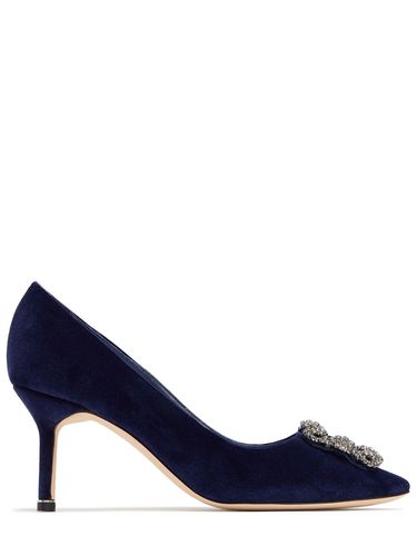 Mm Hangisi Velvet Pumps - MANOLO BLAHNIK - Modalova