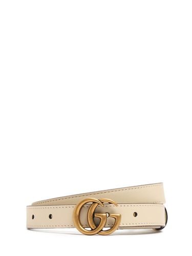 Cm Gg Marmont Leather Belt - GUCCI - Modalova