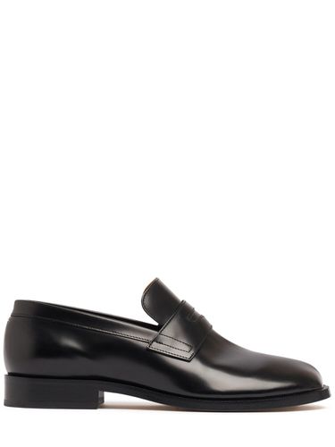 Brushed Calfskin Leather Tabi Loafers - MAISON MARGIELA - Modalova